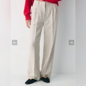 Aritzia Wilfred Effortless Pant CruiseLinen Wide Leg Trousers - Size 4